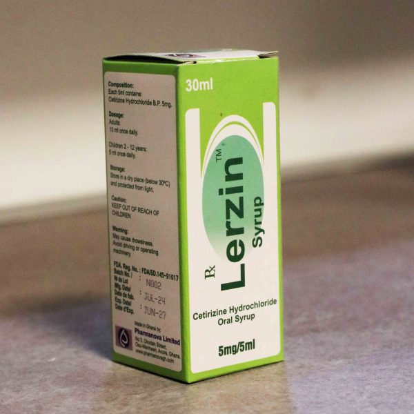 Cetirizine Syrup, 5 mg/5 ml