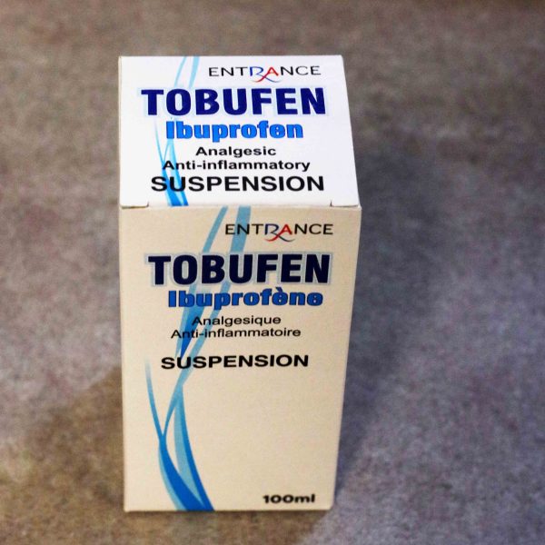 Tobufen Suspension – Ibuprofen 100mg/5ml (100ml Bottle)
